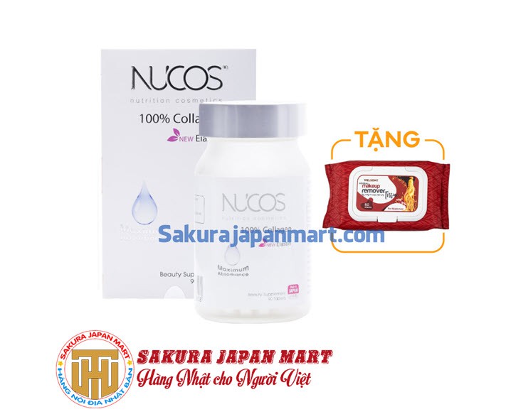 Viên uống ngừa lão hóa 100% Collagen Nucos 750mg 90 viên