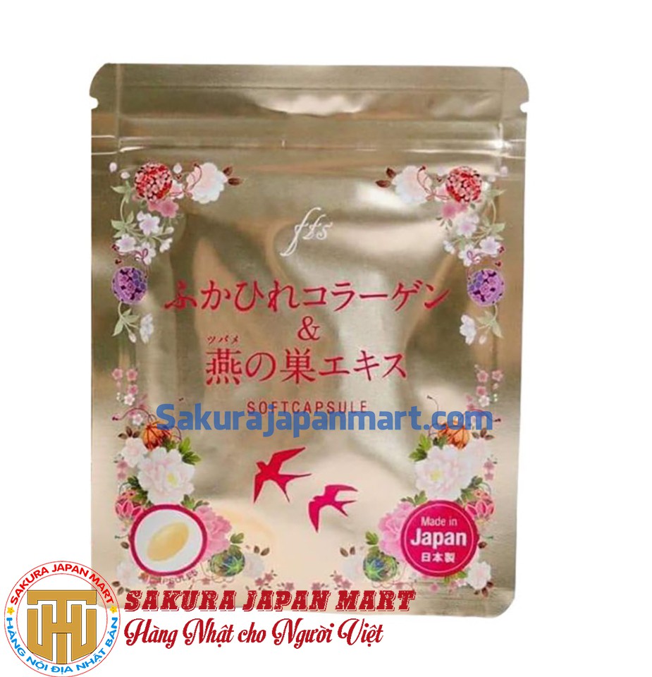 Viên uống collagen tươi chiết xuất tổ yến Nhật Bản